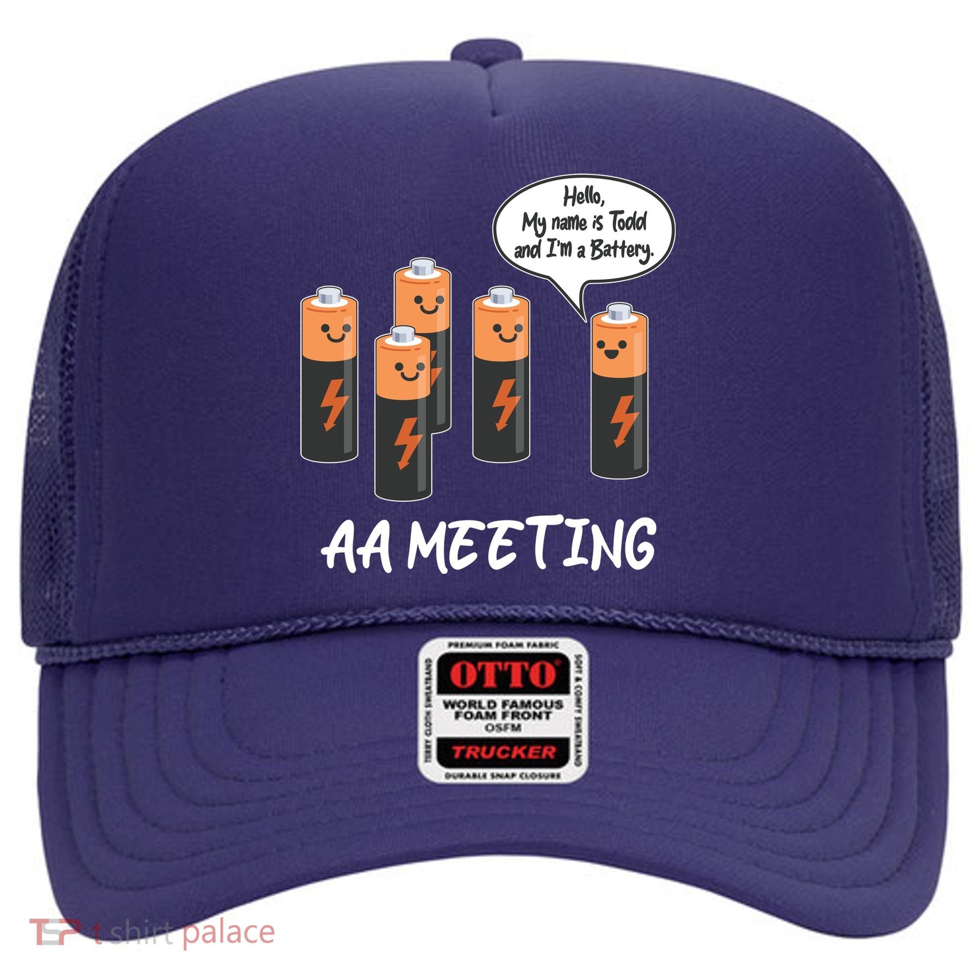 Funny AA Meeting AA Batteries Hat