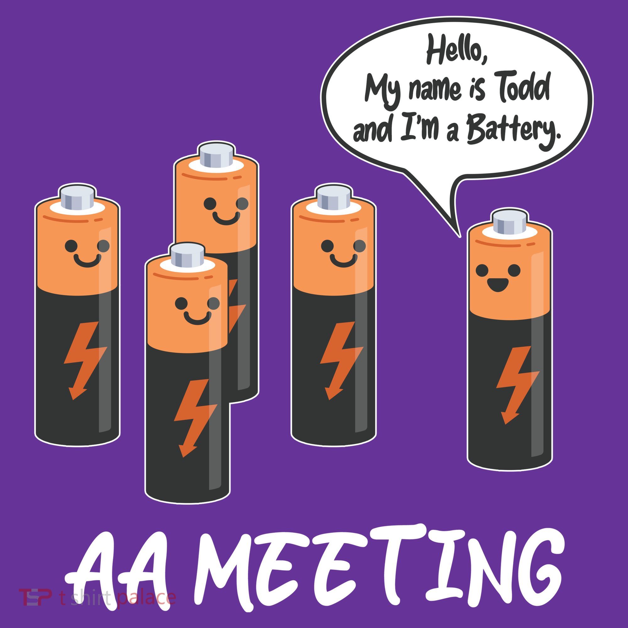 Funny AA Meeting AA Batteries Hat