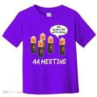 Funny AA Meeting AA Batteries Toddler T-Shirt thumb 0