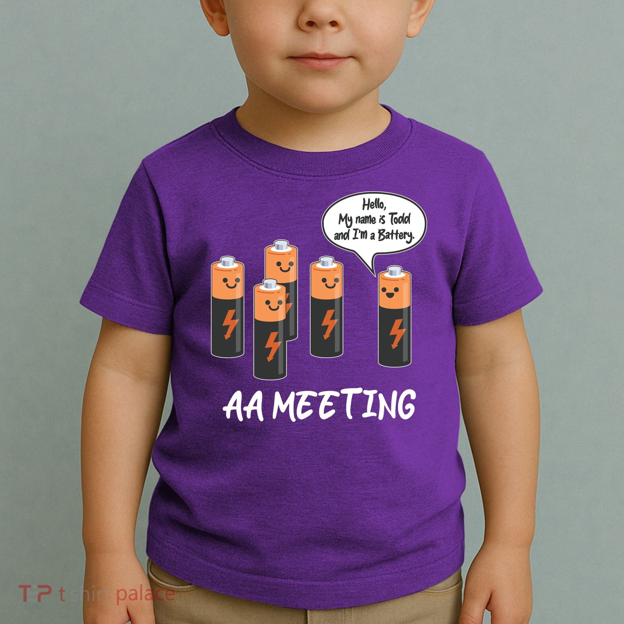 Funny AA Meeting AA Batteries Toddler T-Shirt