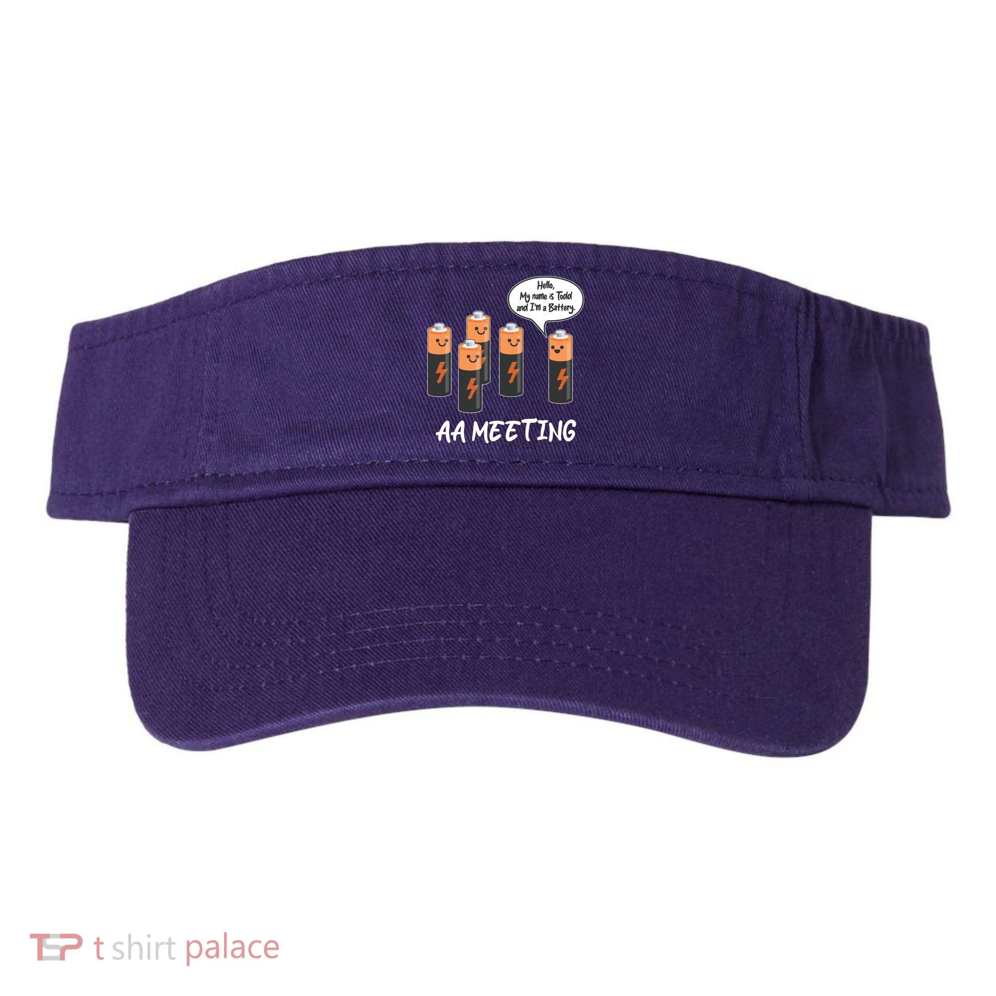 Funny AA Meeting AA Batteries Visor