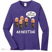Funny AA Meeting AA Batteries Women's Long Sleeve Shirt thumb 0