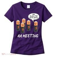 Funny AA Meeting AA Batteries Women's T-Shirt thumb 0