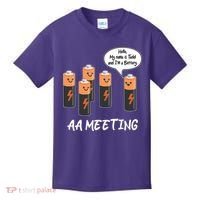 Funny AA Meeting AA Batteries Kids T-Shirt thumb 0