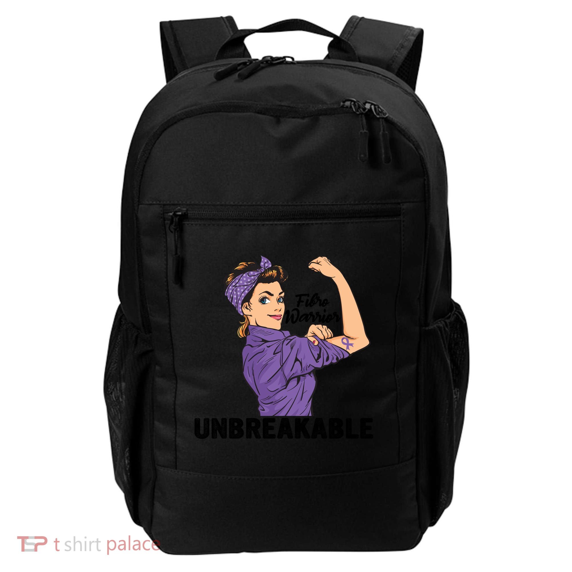 Fibromyalgia Awareness Month Warrior Unbreakable Girls Gift Backpack