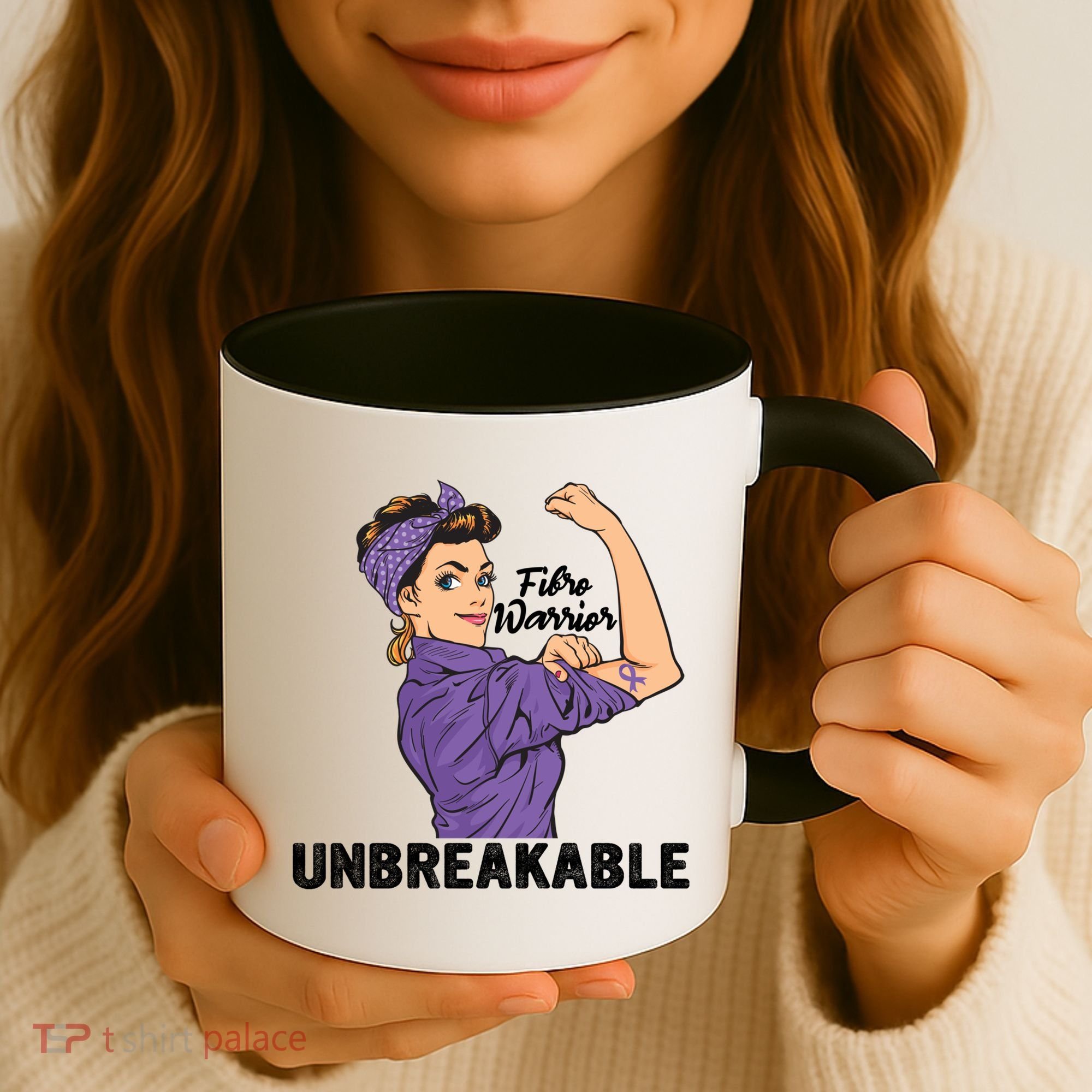 Fibromyalgia Awareness Month Warrior Unbreakable Girls Gift Coffee Mug