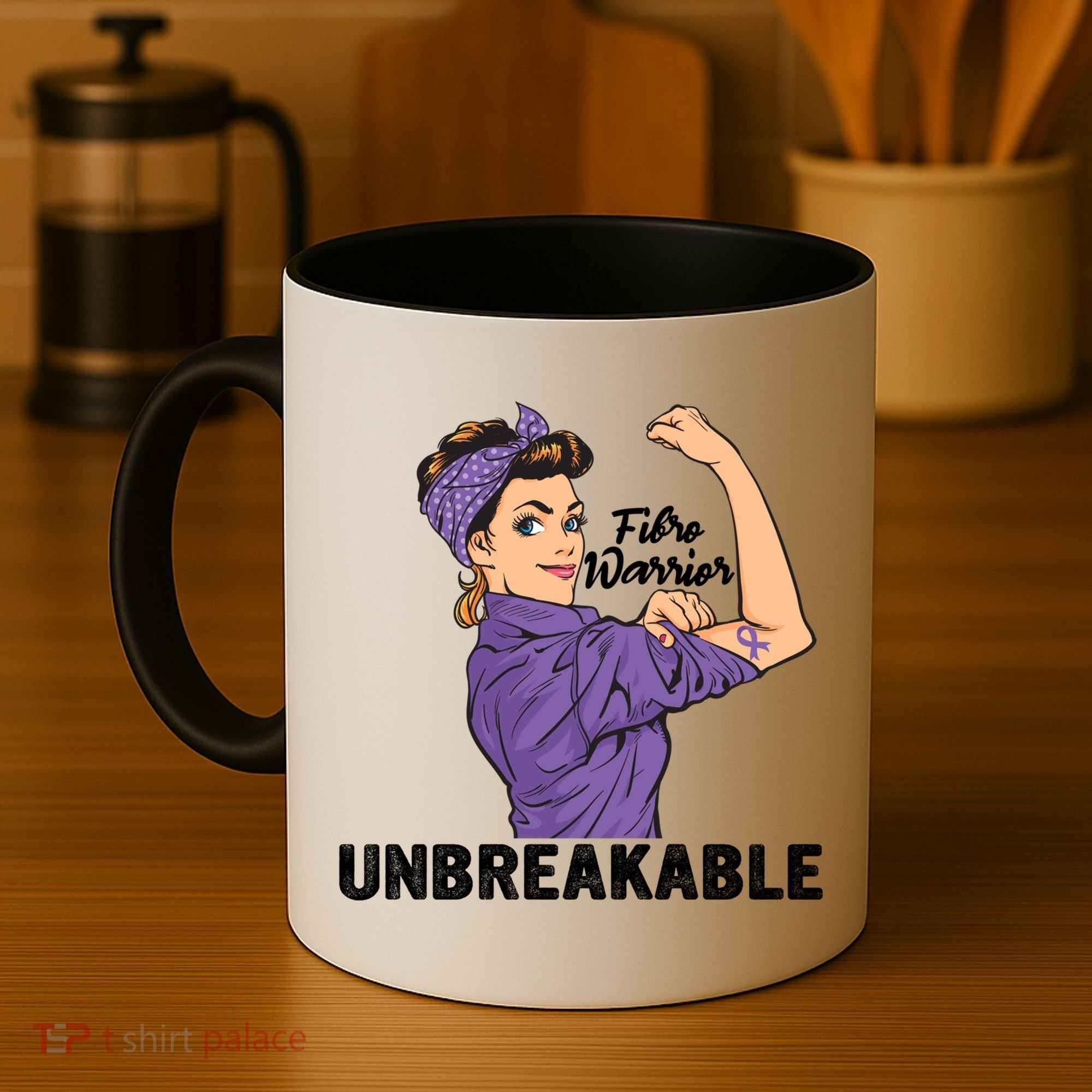 Fibromyalgia Awareness Month Warrior Unbreakable Girls Gift Coffee Mug