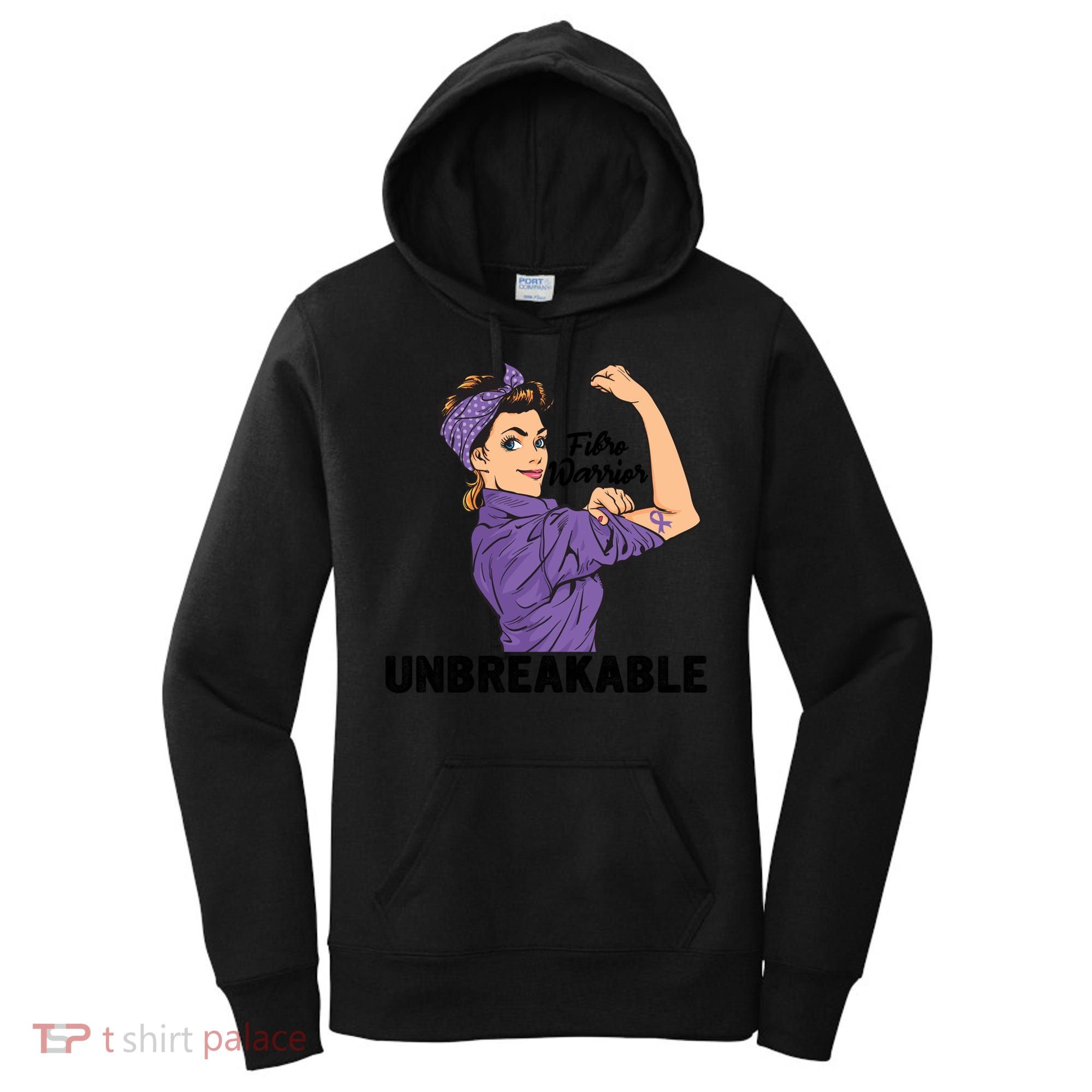 Fibromyalgia Awareness Month Warrior Unbreakable Girls Gift Women's Hoodie