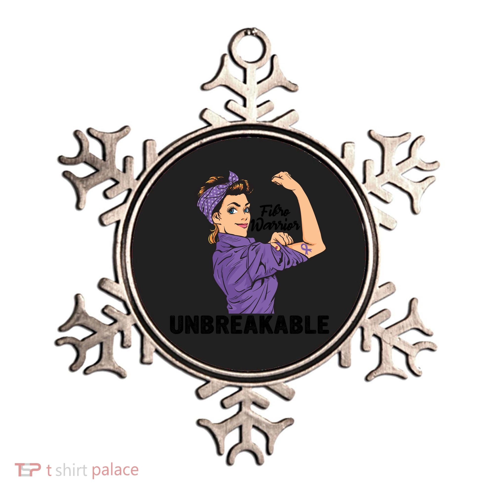 Fibromyalgia Awareness Month Warrior Unbreakable Girls Gift Ornament