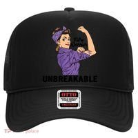 Fibromyalgia Awareness Month Warrior Unbreakable Girls Gift Hat thumb 0