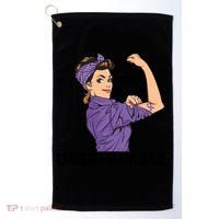 Fibromyalgia Awareness Month Warrior Unbreakable Girls Gift Golf Towel thumb 0