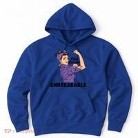 Fibromyalgia Awareness Month Warrior Unbreakable Girls Gift Hoodie thumb 0