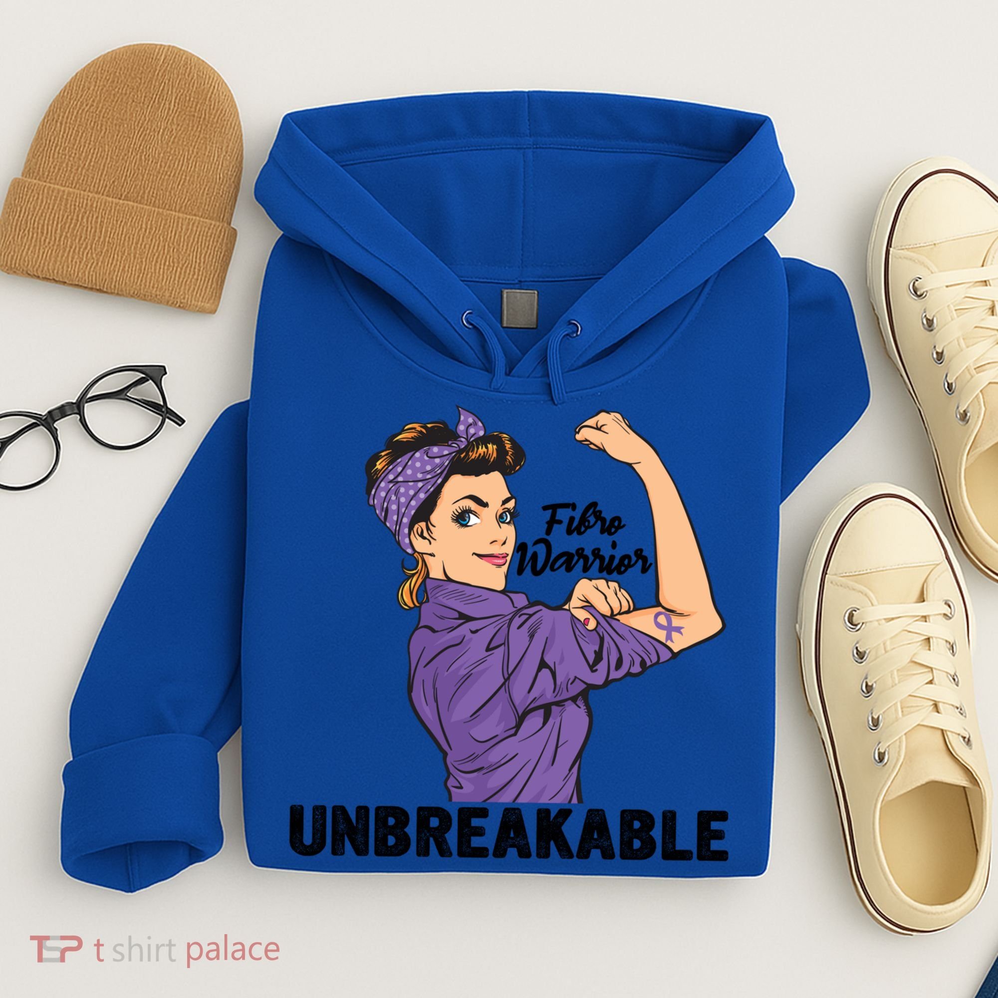 Fibromyalgia Awareness Month Warrior Unbreakable Girls Gift Hoodie