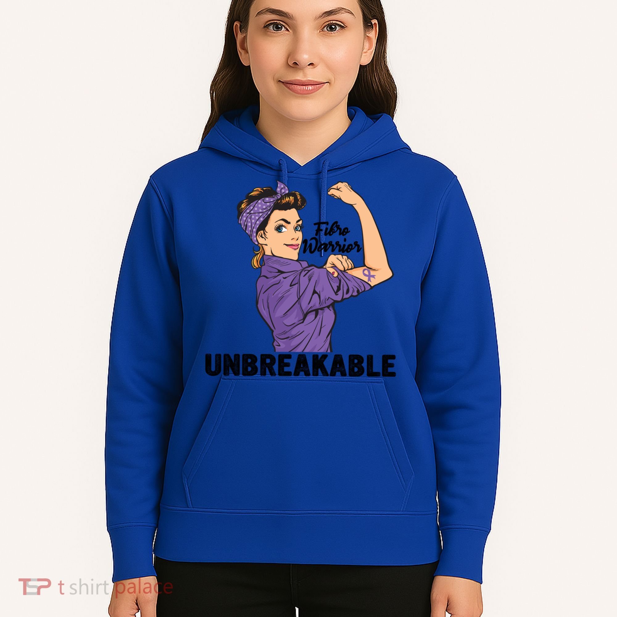 Fibromyalgia Awareness Month Warrior Unbreakable Girls Gift Hoodie