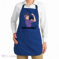 Fibromyalgia Awareness Month Warrior Unbreakable Girls Gift Apron thumb 2