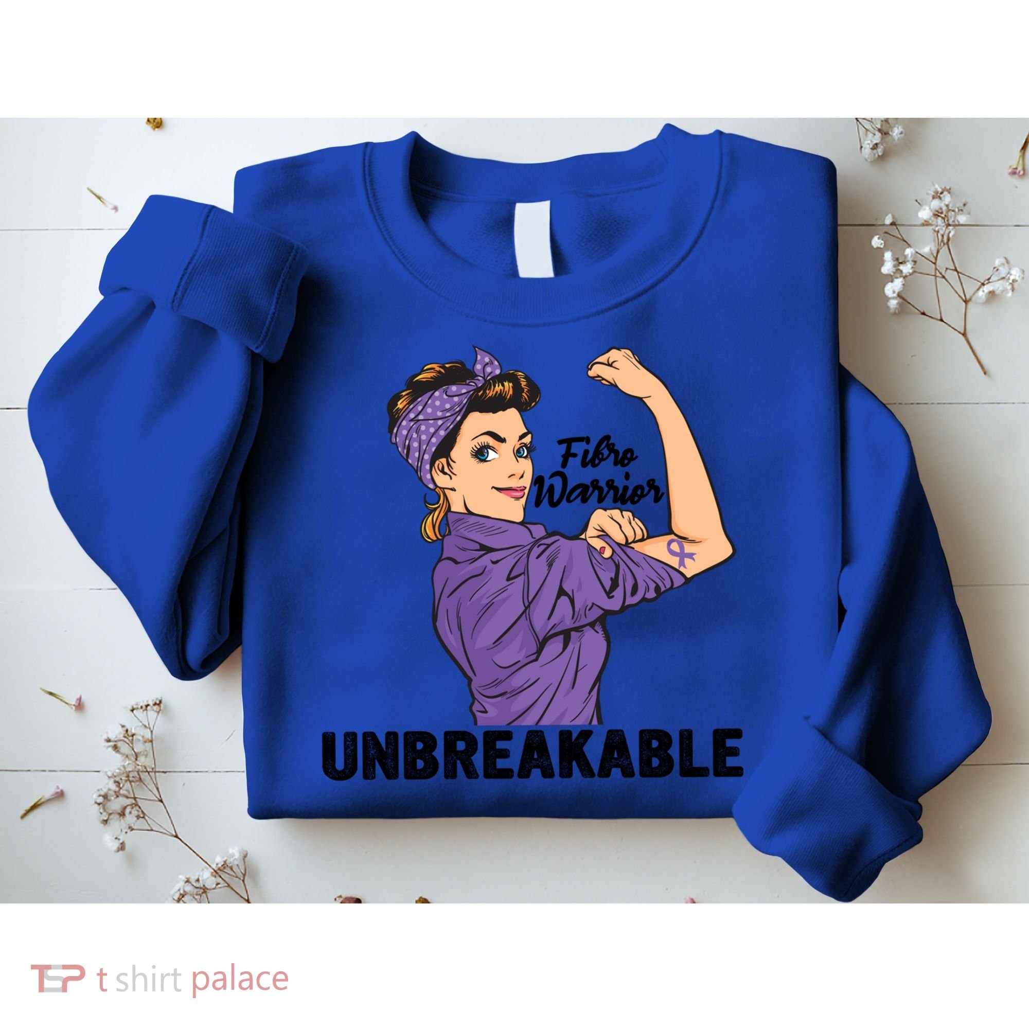 Fibromyalgia Awareness Month Warrior Unbreakable Girls Gift Sweatshirt