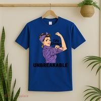 Fibromyalgia Awareness Month Warrior Unbreakable Girls Gift T-Shirt thumb 2