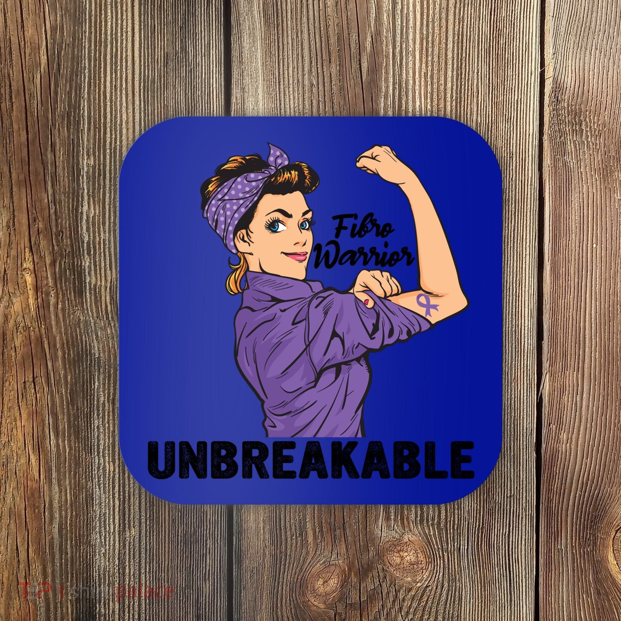 Fibromyalgia Awareness Month Warrior Unbreakable Girls Gift Coaster
