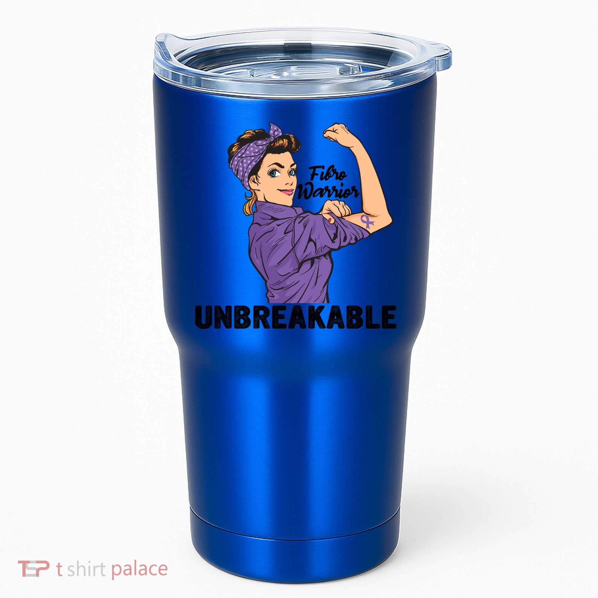 Fibromyalgia Awareness Month Warrior Unbreakable Girls Gift Tumbler