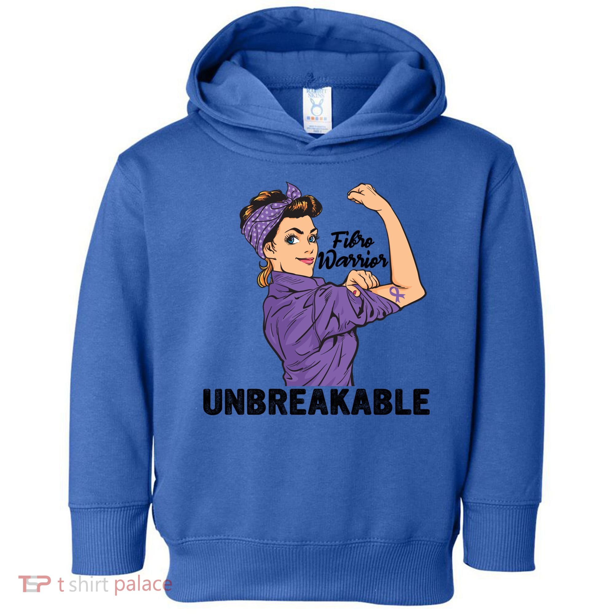 Fibromyalgia Awareness Month Warrior Unbreakable Girls Gift Toddler Hoodie