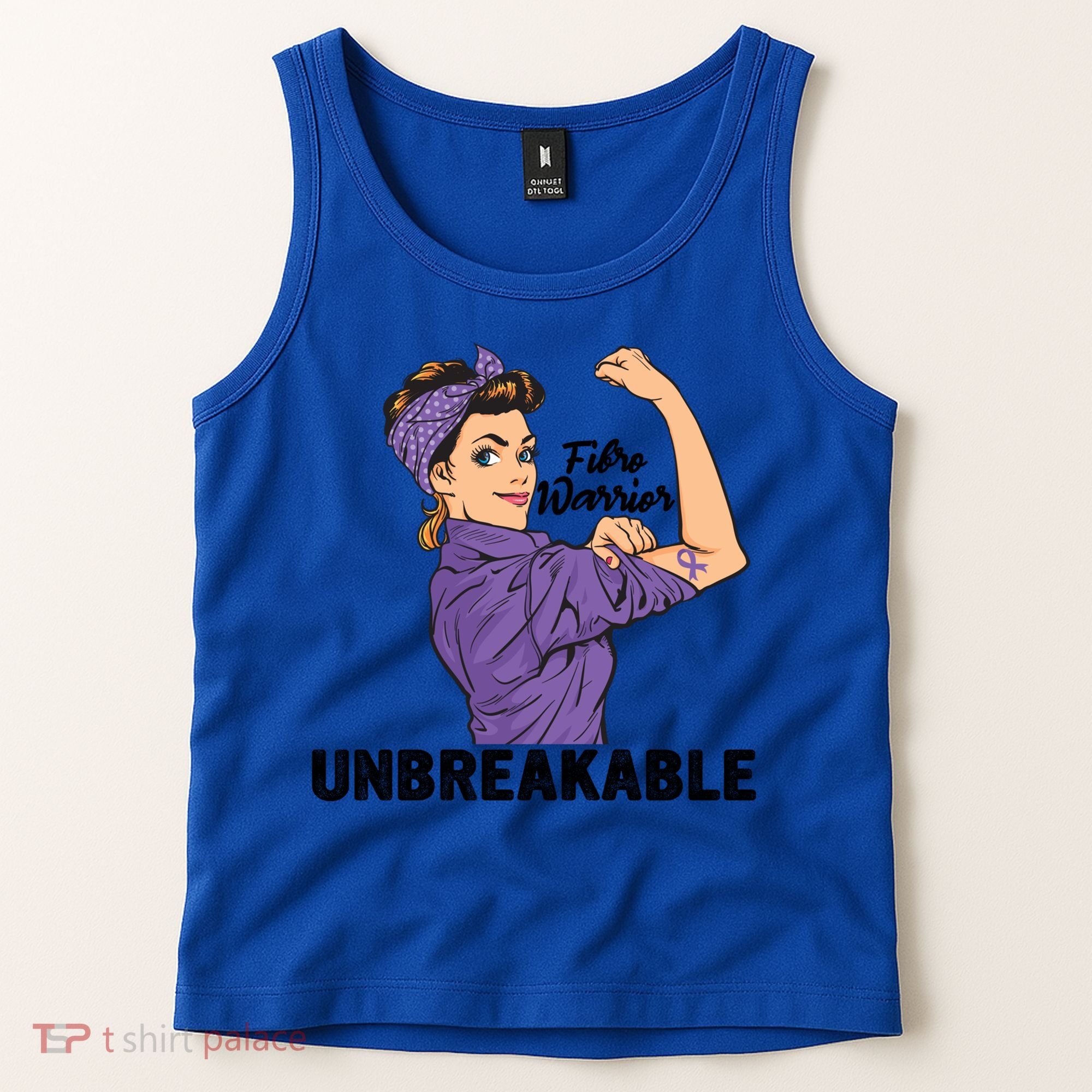 Fibromyalgia Awareness Month Warrior Unbreakable Girls Gift Tank Top