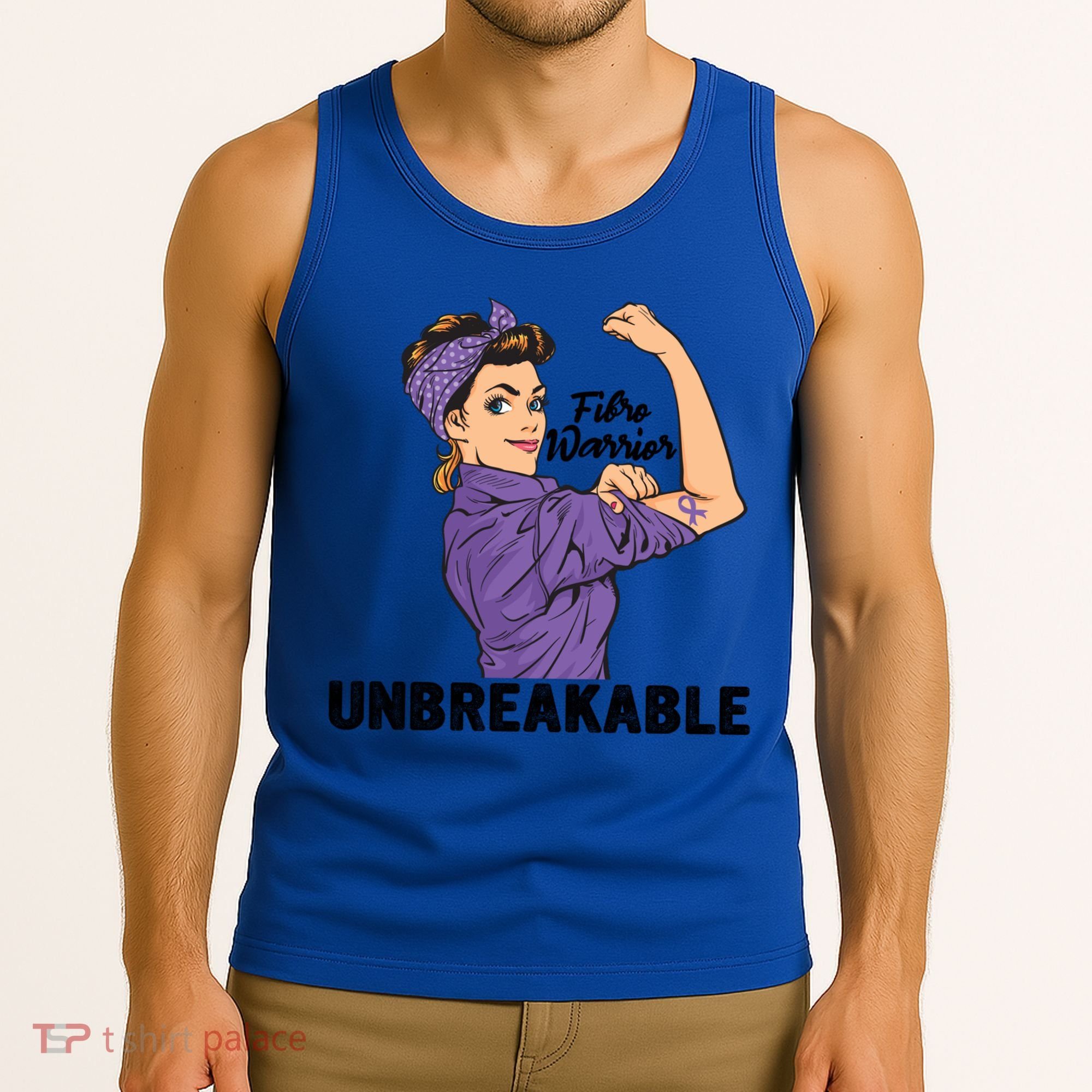 Fibromyalgia Awareness Month Warrior Unbreakable Girls Gift Tank Top