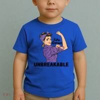 Fibromyalgia Awareness Month Warrior Unbreakable Girls Gift Toddler T-Shirt thumb 2