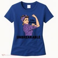 Fibromyalgia Awareness Month Warrior Unbreakable Girls Gift Women's T-Shirt thumb 0