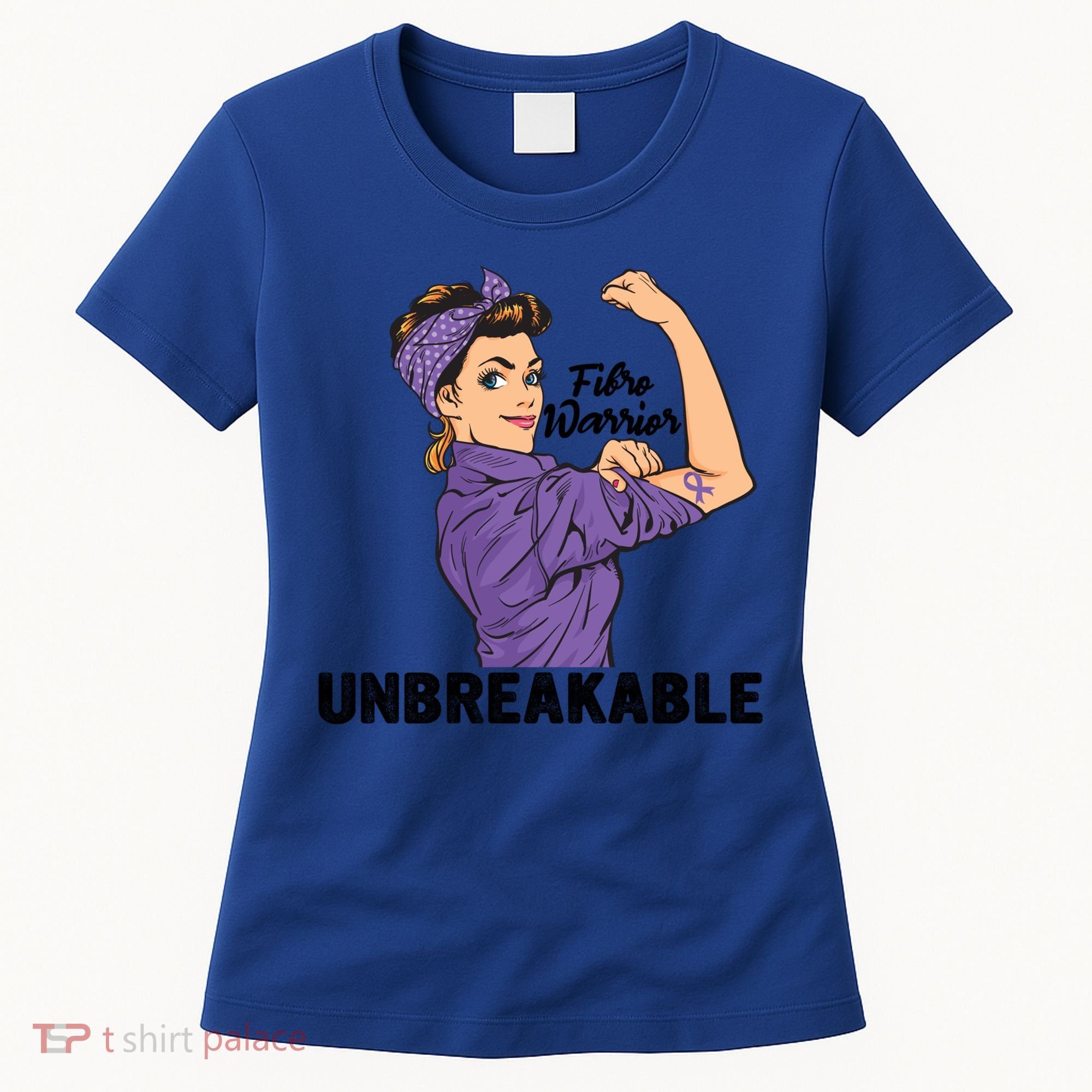Fibromyalgia Awareness Month Warrior Unbreakable Girls Gift Women's T-Shirt