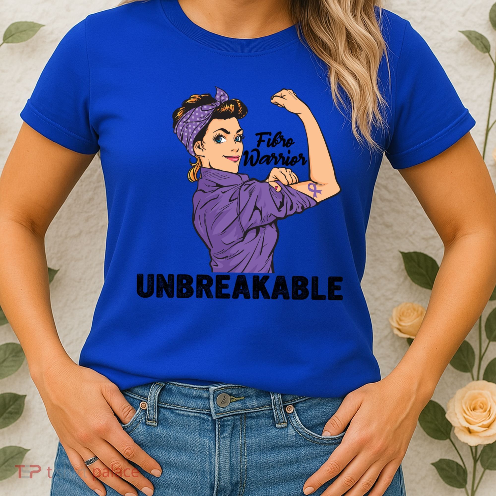Fibromyalgia Awareness Month Warrior Unbreakable Girls Gift Women's T-Shirt