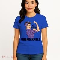 Fibromyalgia Awareness Month Warrior Unbreakable Girls Gift Women's T-Shirt thumb 4