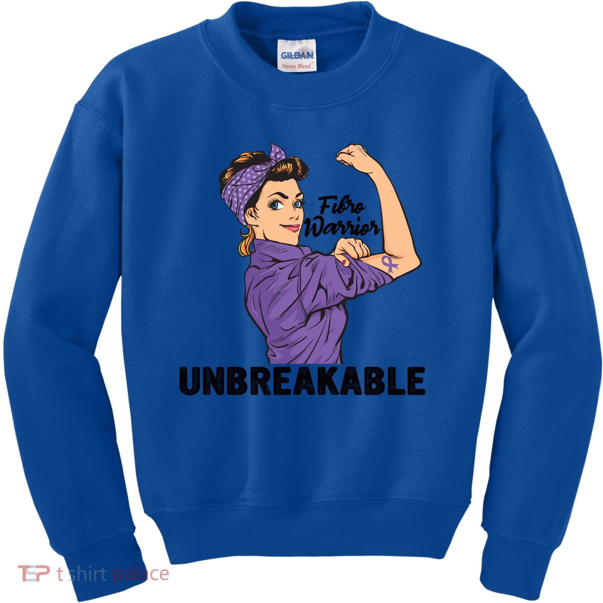 Fibromyalgia Awareness Month Warrior Unbreakable Girls Gift Kids Sweatshirt