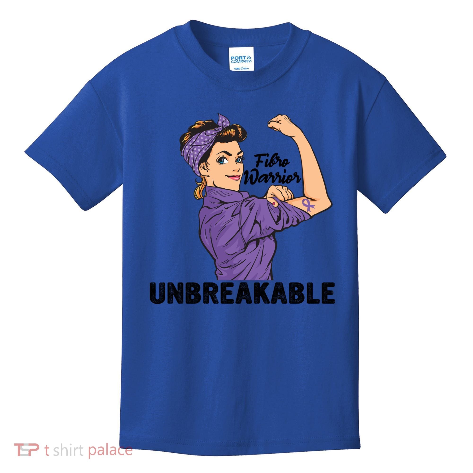 Fibromyalgia Awareness Month Warrior Unbreakable Girls Gift Kids T-Shirt