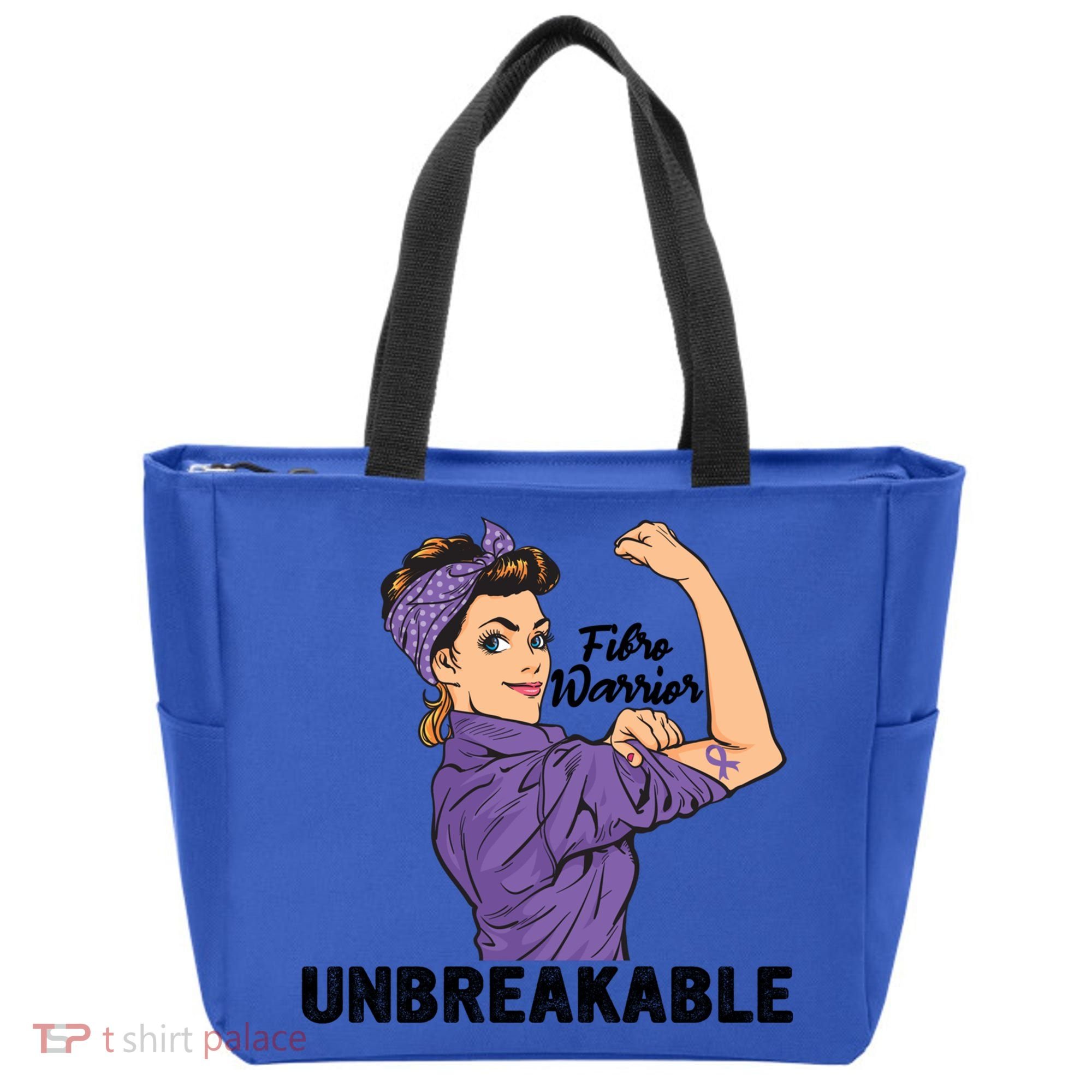 Fibromyalgia Awareness Month Warrior Unbreakable Girls Gift Tote Bag