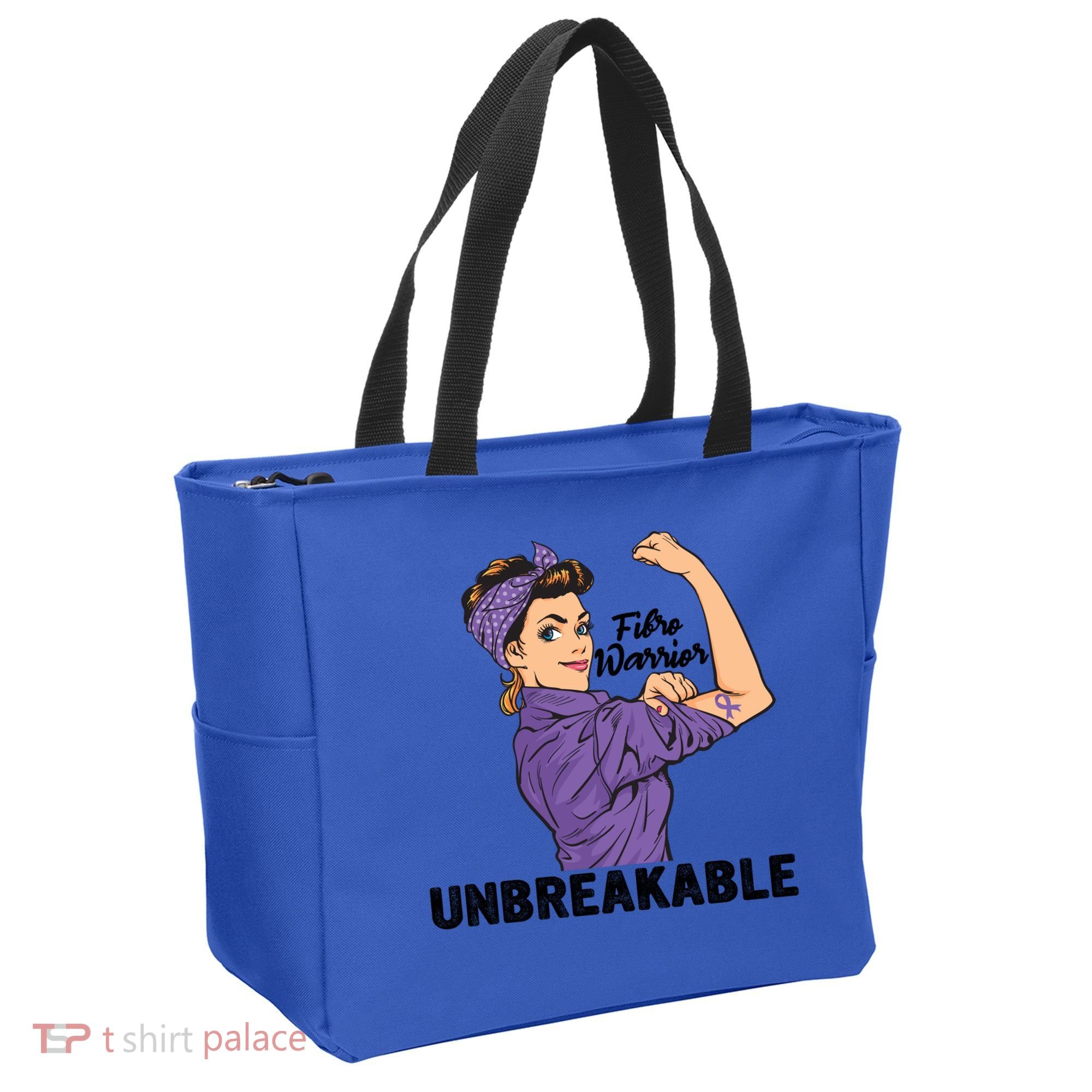 Fibromyalgia Awareness Month Warrior Unbreakable Girls Gift Tote Bag