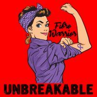 Fibromyalgia Awareness Month Warrior Unbreakable Girls Gift Santa Hat thumb 1