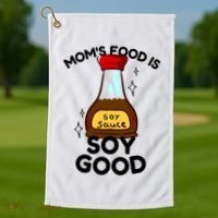 Funny Asian Moms Cooking Lovers Cooking Moms Cool Gift Golf Towel thumb 1
