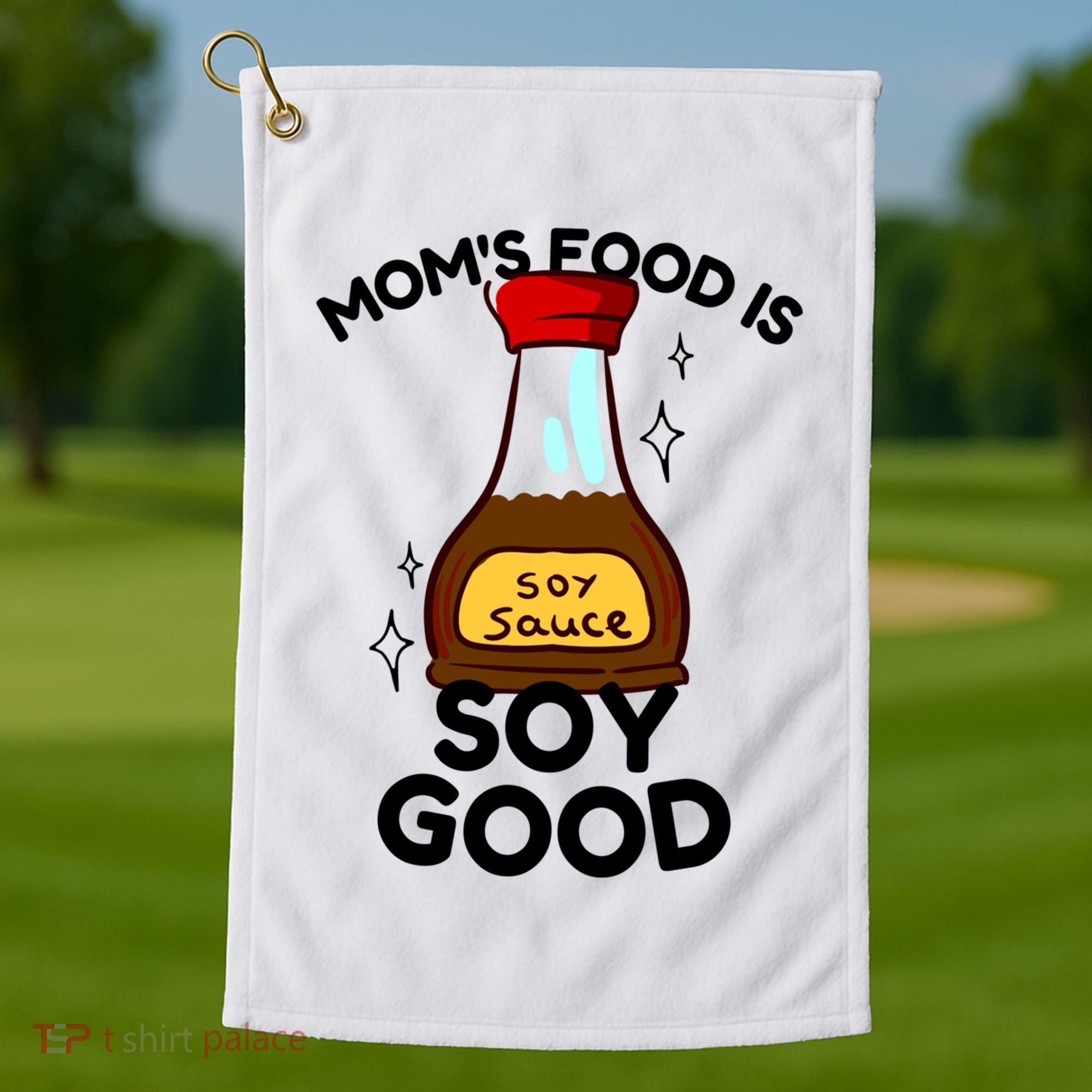 Funny Asian Moms Cooking Lovers Cooking Moms Cool Gift Golf Towel