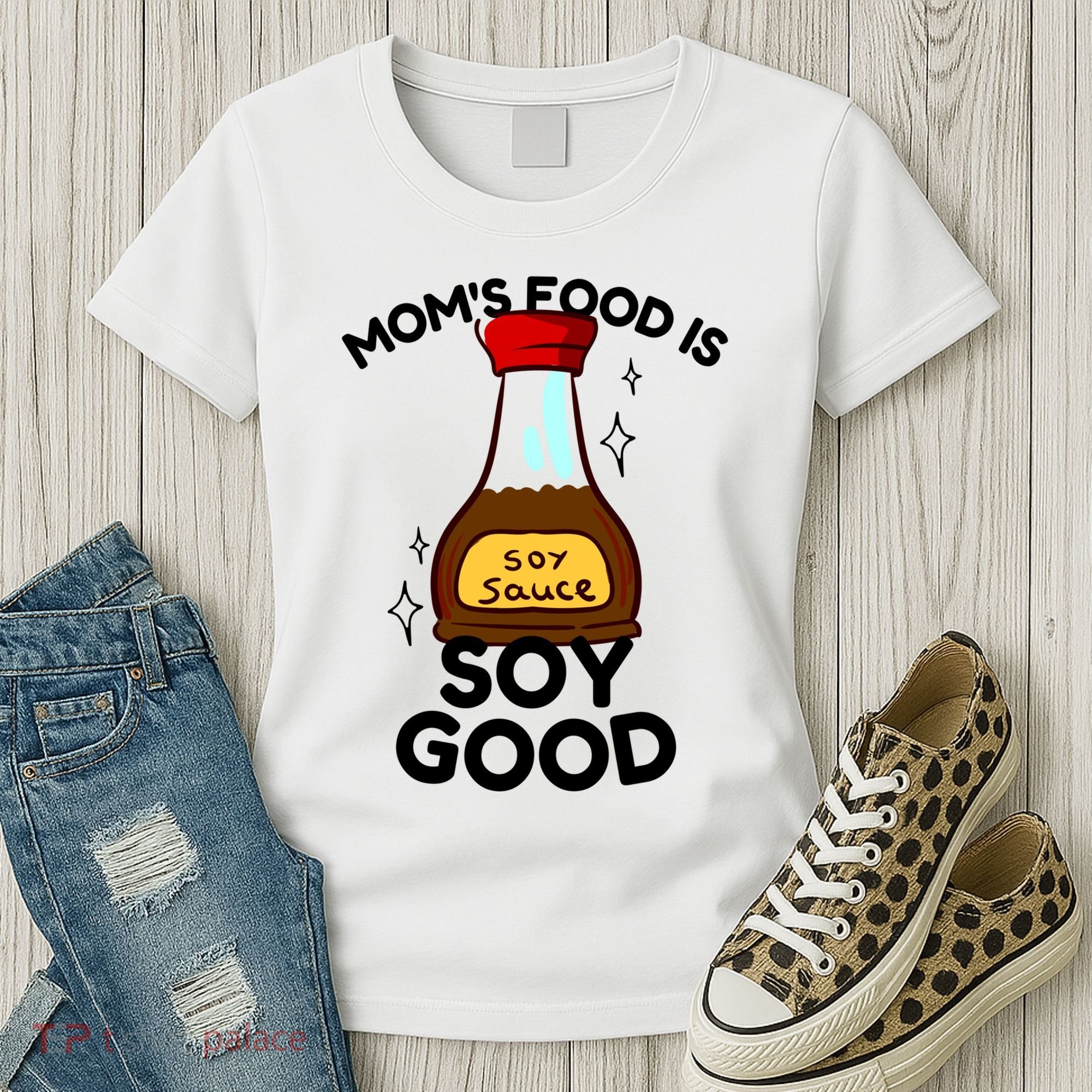 Funny Asian Moms Cooking Lovers Cooking Moms Cool Gift Women's T-Shirt