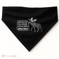 Funny Anonumoos Moose Joke Dad Joke USA-Made Doggie Bandana thumb 0
