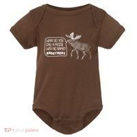 Funny Anonumoos Moose Joke Dad Joke Baby Bodysuit thumb 0