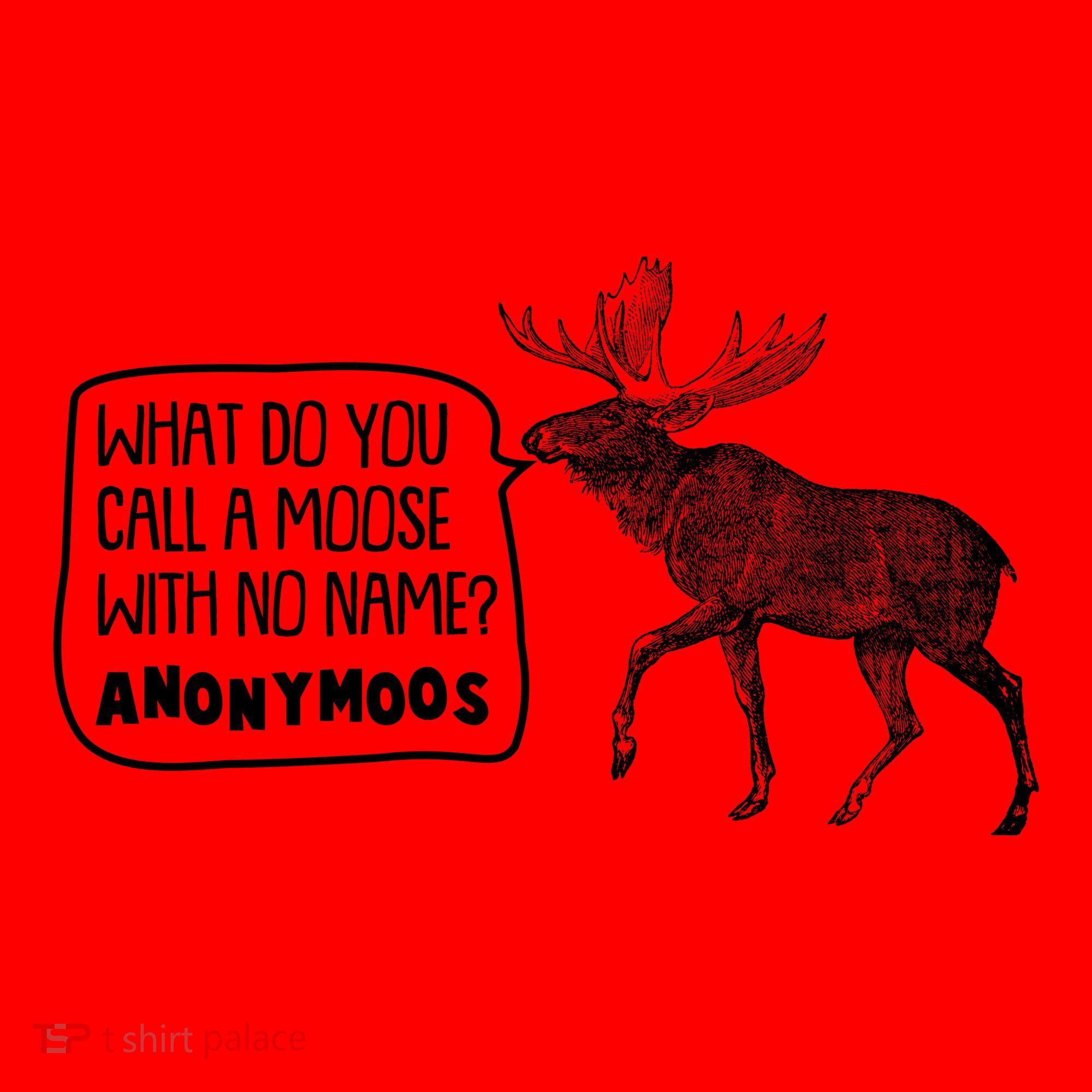 Funny Anonumoos Moose Joke Dad Joke Santa Hat