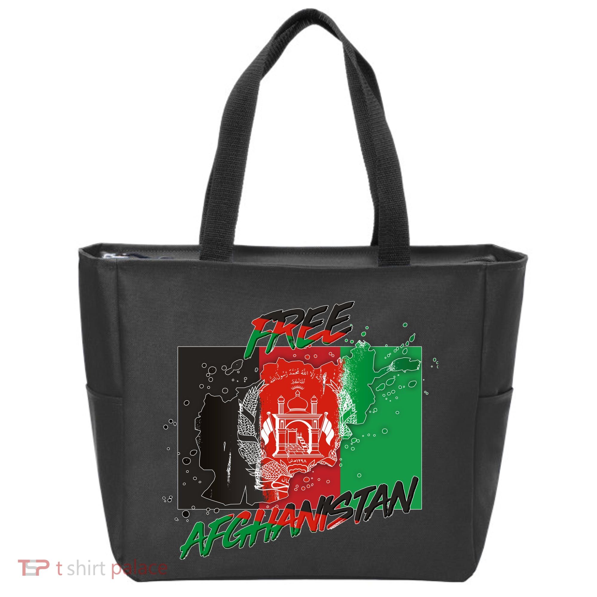 Free Afghanistan Map Distressed Flag Tote Bag