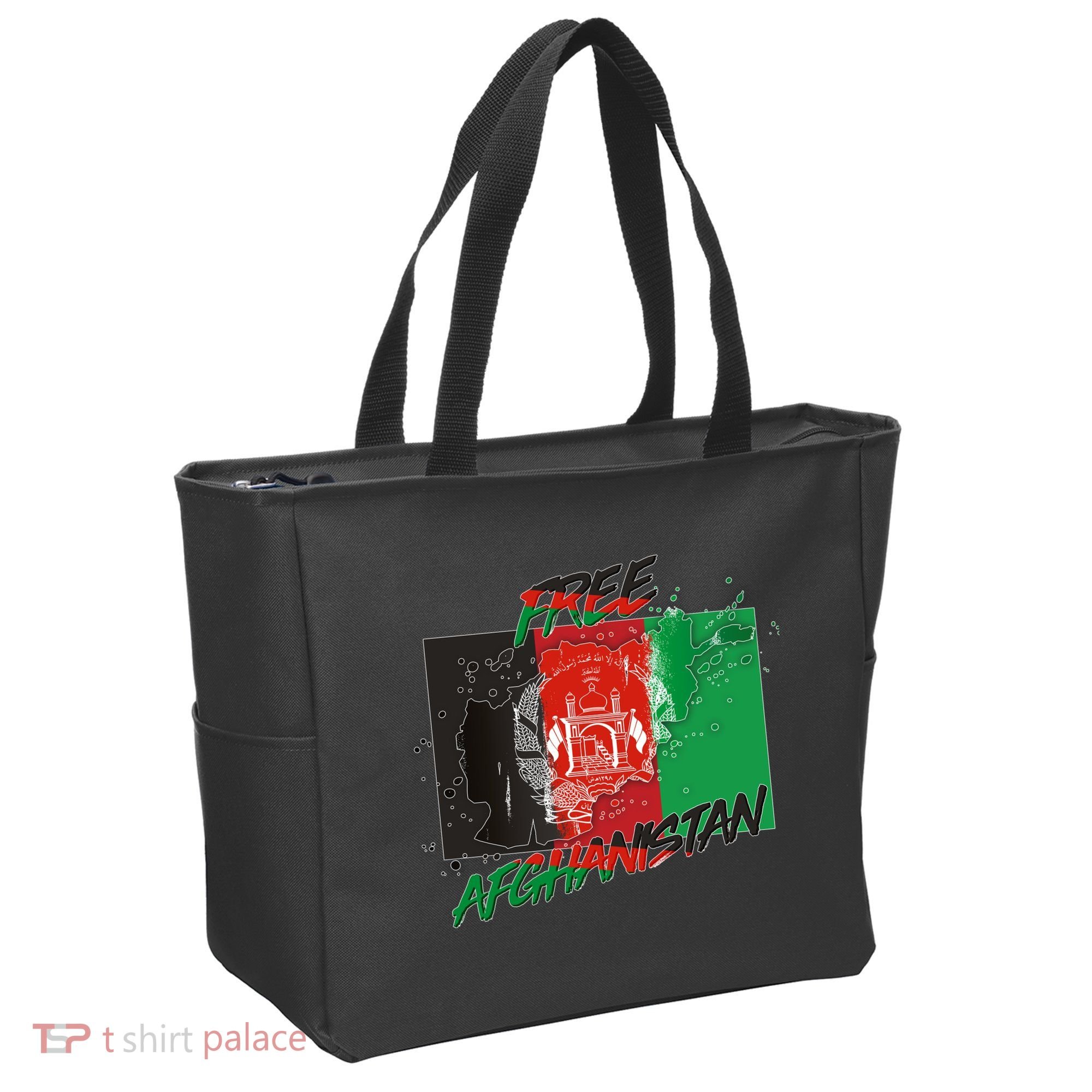 Free Afghanistan Map Distressed Flag Tote Bag