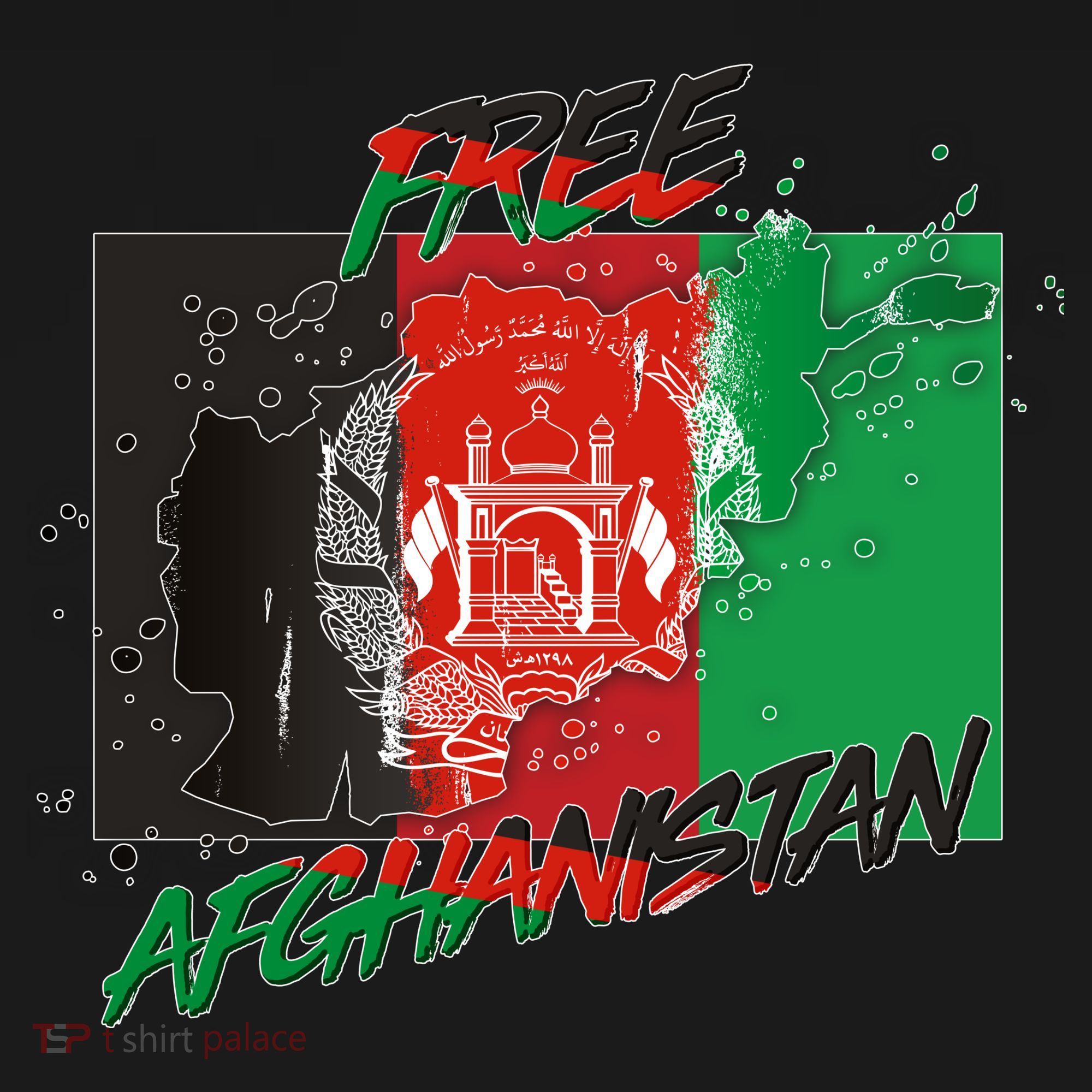 Free Afghanistan Map Distressed Flag Tote Bag