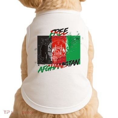 Free Afghanistan Map Distressed Flag Doggie Tank