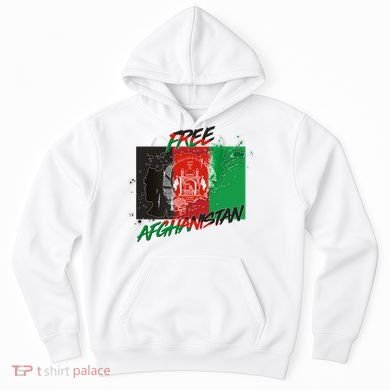 Free Afghanistan Map Distressed Flag Hoodie
