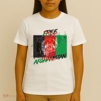 Free Afghanistan Map Distressed Flag T-Shirt thumb 4