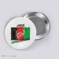 Free Afghanistan Map Distressed Flag Button thumb 0