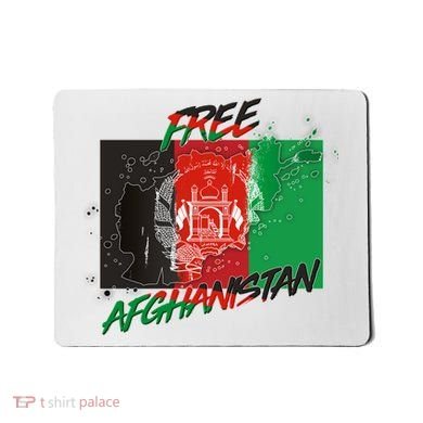 Free Afghanistan Map Distressed Flag Mousepad